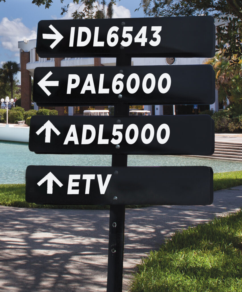 crossroads sign of different PD offerings from CDL.