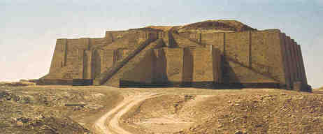 The Great Ziggurat (temple) located at the city of Ur from the Mesopotamian civilization